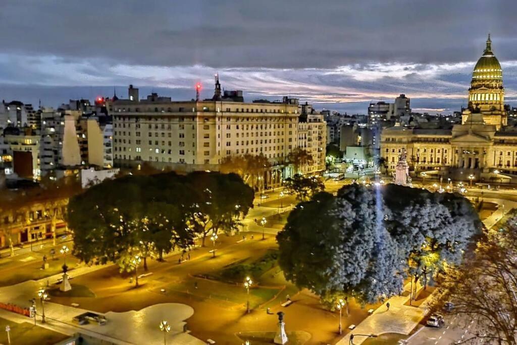 布宜诺斯艾利斯Boureau Congreso P. 12° Vista Panoramica 45 M2公寓 外观 照片